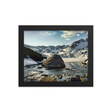 Framed photo paper poster