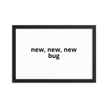 Framed photo paper poster