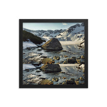 Framed photo paper poster
