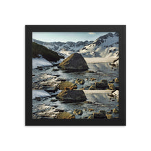 Framed photo paper poster