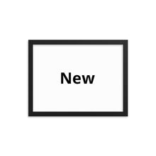 Framed photo paper poster