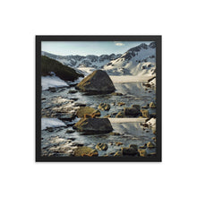 Framed photo paper poster
